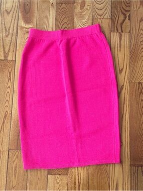 St. John Separates Knit Pencil Skirt Pink